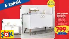 DOĞTAŞ RUUM STORE VEGA 2 KAPAKLI ALÇAK DOLAP OPAK BEYAZ DOĞTAŞ RUUM STORE VEGA 2 KAPAKLI ALÇAK DOLAP OPAK BEYAZ